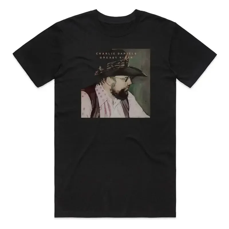 The Charlie Daniels Band Uneasy Rider Album Cover T shirt size S 5XL