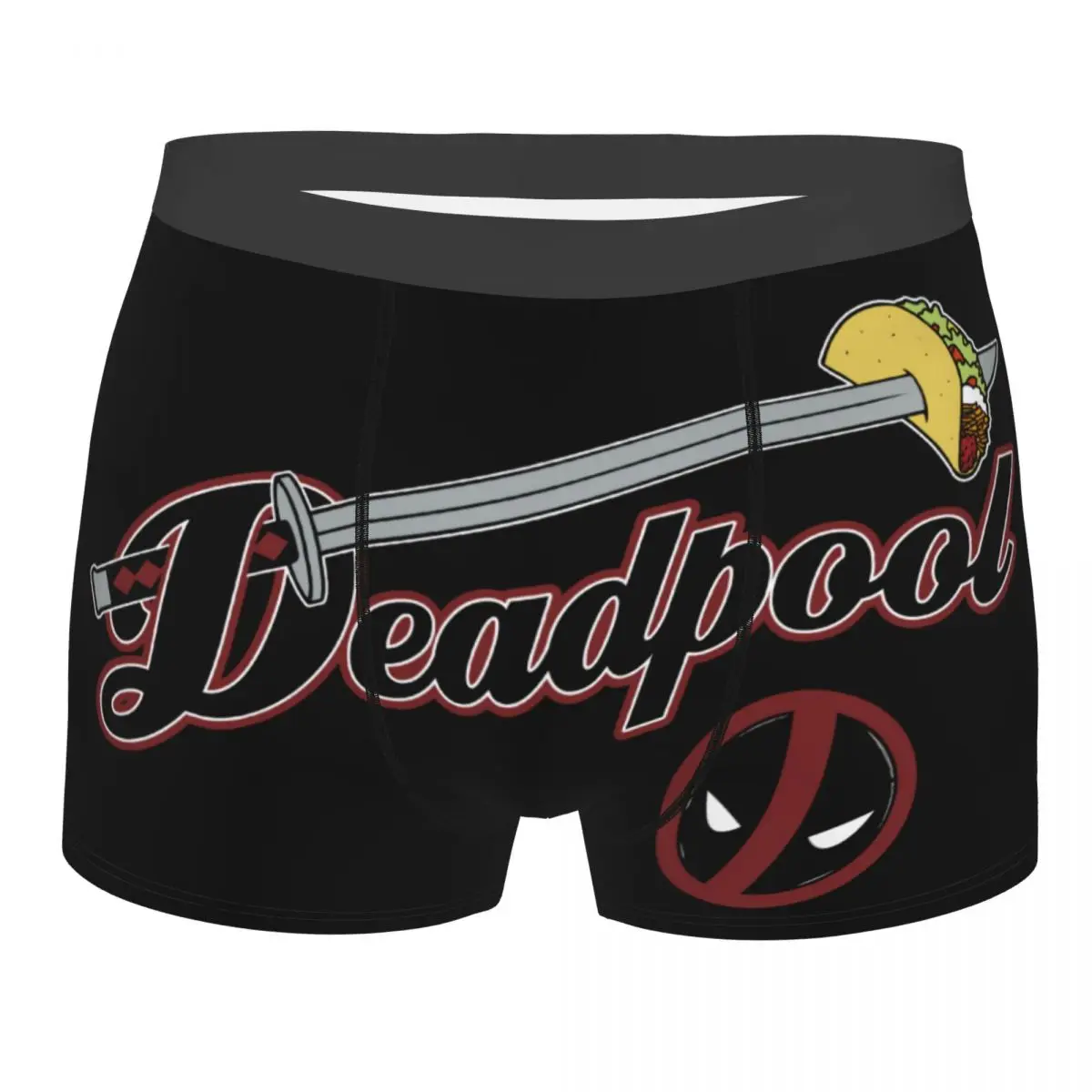 Custom Male Fashion Deadpool Taco Slice Underwear Boxer Briefs Soft Shorts Panties Underpants