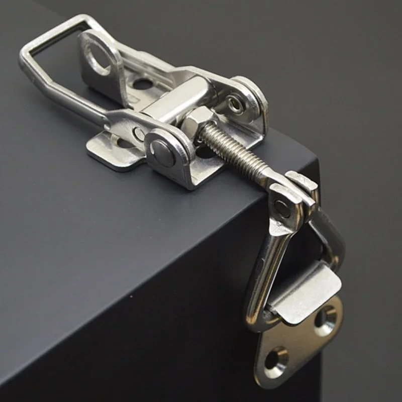 200pcs SUS 304 stainless steel adjustable locking Spring Loaded Toggle Case Box Chest Trunk Latch Catches Hasp Durable