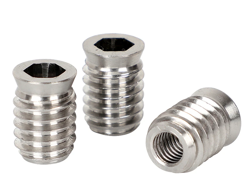 M6 M8 M10 Hex Socket Self  Nut , 304 Stainless Steel Embedded Furniture Nuts ,B063