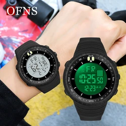 OFNS Top Men's Electronic Watches Outdoor Sport Military Digital Watch 50M Waterproof Wristwatch For Men Clock Relogio Masculino