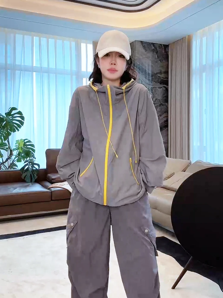 

ME Capsule Original Yarn Sun Protection Clothing l Crease Sensation UPF60 Breathable Faion Casual Outerwear