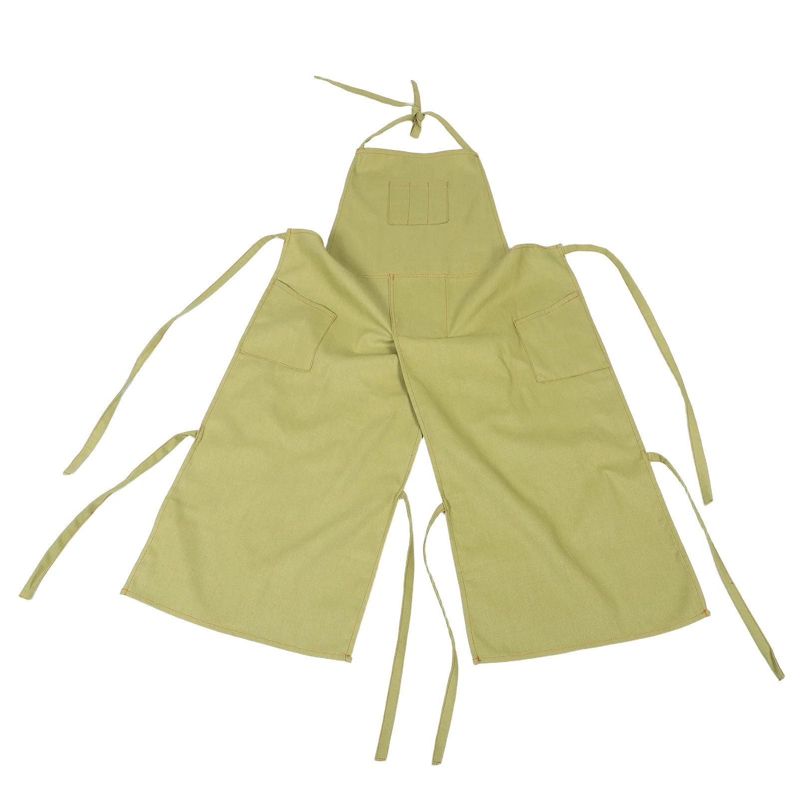

Long Style Multi Pocket Split Leg Apron Adjustable Neck Strap Heavy Duty Oxford Cloth Kitchen Workshop DIY Baking Ceramics