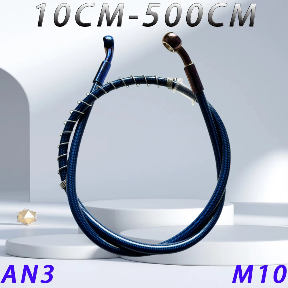 

Braided Brake Hose M10Banjo28°~28°Multiple Angles Available Motorcycle ATV Hydraulic Clutch DOT Flexible Tube Line Oil Hose