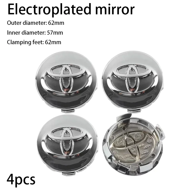 Car Wheel Center Hub Cap Logo Rim Cover Emblem Styling for Toyota Corolla Prius Supra Rav4 Aqua Camry CHR Levin Verso Avalon