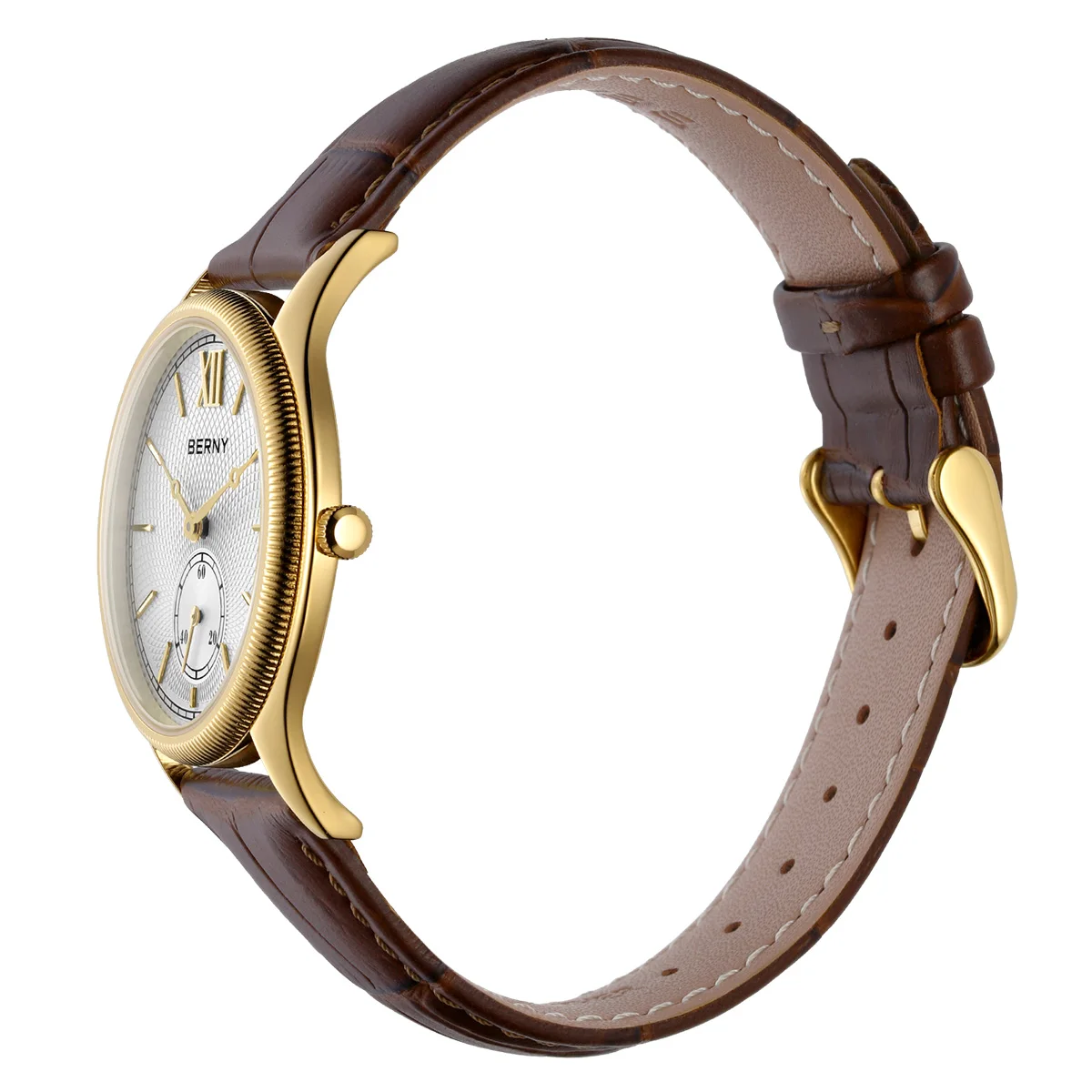 Men's Gold Quartz Watch, 38mm Stainless Steel