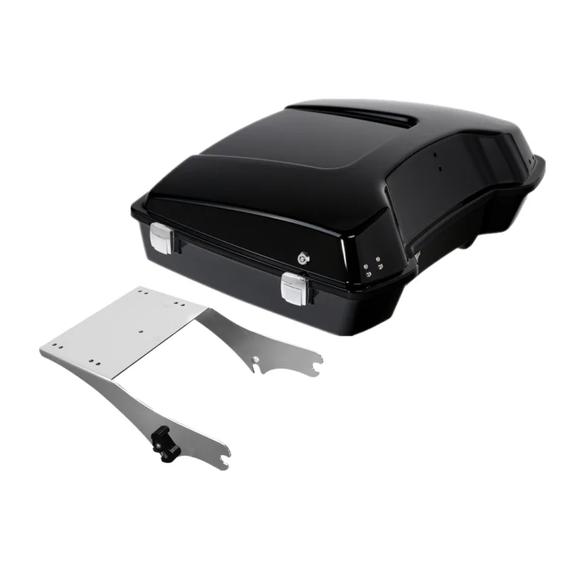 

Черный бритвенный пакет багажник для Harley Tour Pak Road Street Glide 97-08 07