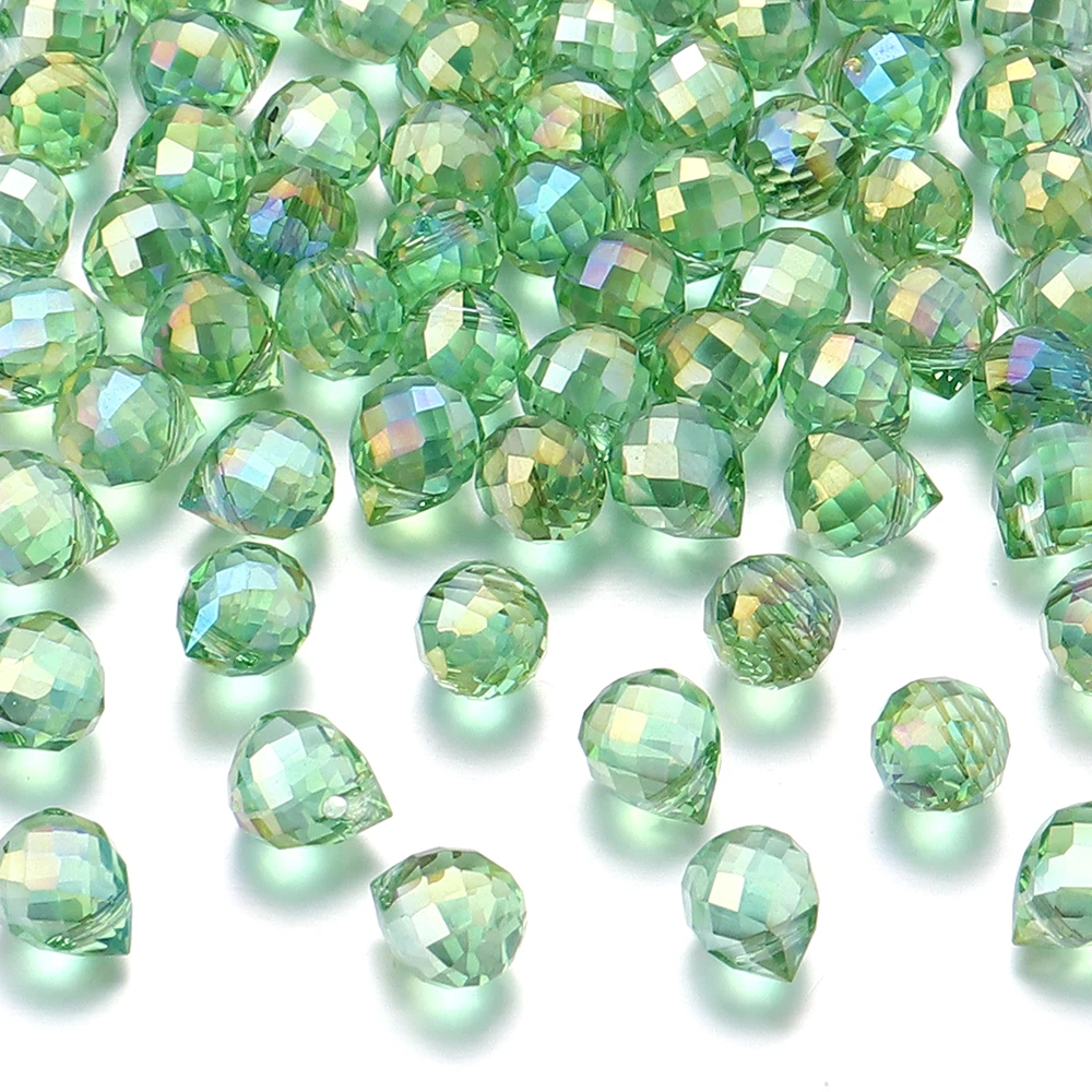 50 Stück Erdbeer-Kristallperlen, bunt, facettiertes Glas, lose Distanzperlen für Schmuckherstellung, DIY-Halskette, Armbänder, Zubehör – Detail 17