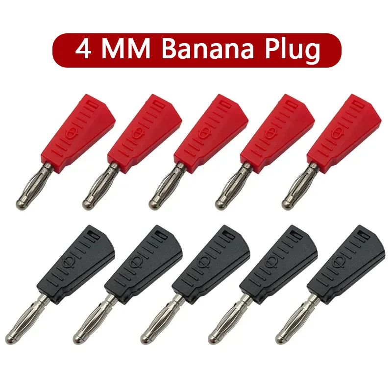 

40pcs 4mm Banana Plugs High Current Stacked Insulation Plastic Shell Industry Copper for Multimeter Test Connector