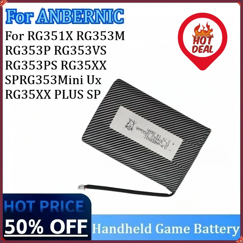 

New Handheld Game High Quality Battery for ANBERNIC RG353P RG353PS RG35XX RG353VS RG351X RG353M SPRG353 Mini Ux RG35XX PLUS SP