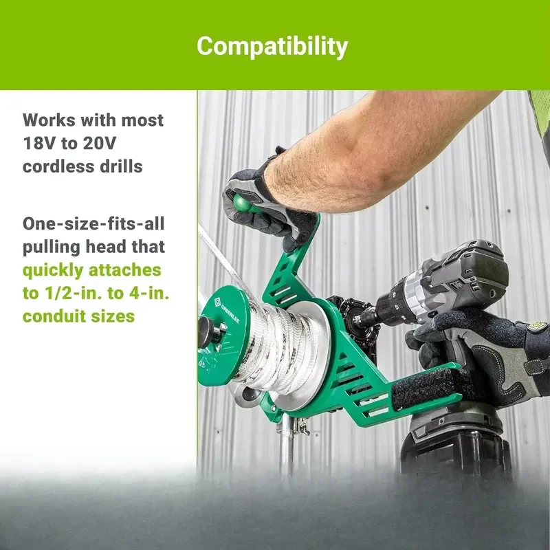 2026 Hot Sale for G1 Versi-Tugger Handheld 1 lb Wire Puller 1.27 cm to 1 in Cable Fish Tape Electrician Tool for Electrical view 4