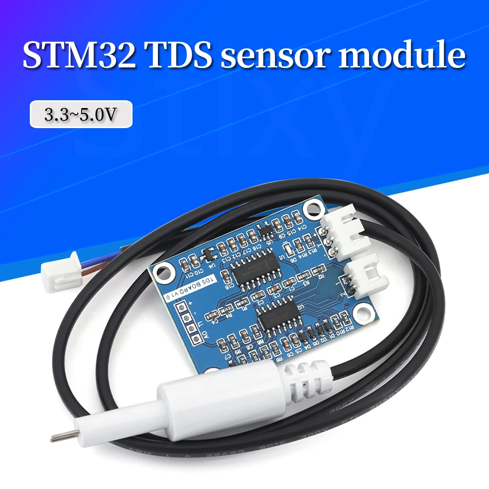 وحدة استشعار TDS إشارة تناظرية المواد الصلبة المذابة موصلية المياه كشف السائل مراقبة الجودة ل 51/STM32 #1