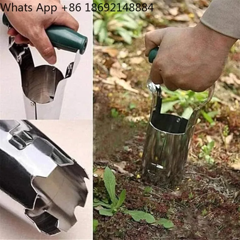 Gardening Sowing Artifact Hole-punching Transplanter Vegetable Planting Earth-digging Garden Tools