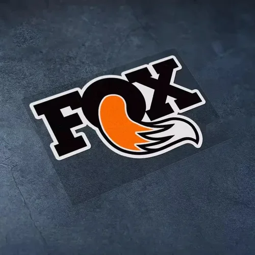 Imagen 2 del producto Pegatina de bicicleta, calcomanías de cinta de estilo de coche para patrocinador, pegatina de zorro, decoración gráfica trasera de ventana de coche, pegatina reflectante