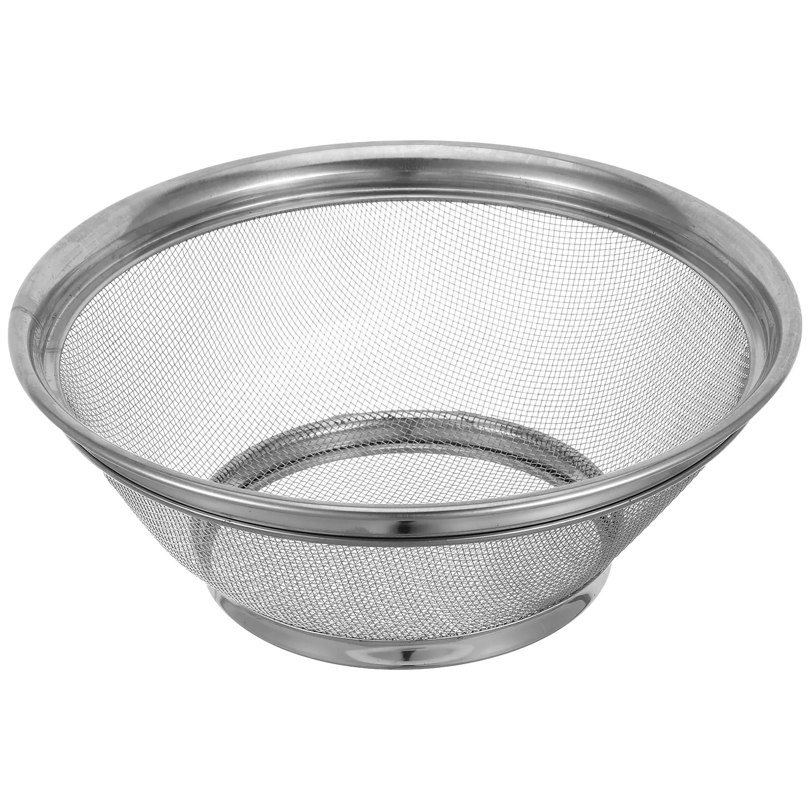 

Stainless Steel Drain Basket 22Cm Perforated Kitchen Strainer Bowl Vegetable Fruit Washing Draining Pasta Rinsing Multipurpose
