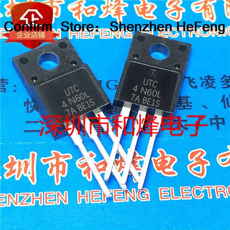 5PCS-10PCS 4N60 UTC4N60L 4N60L 4A 600V TO-220F MOS  New And Original On Stock