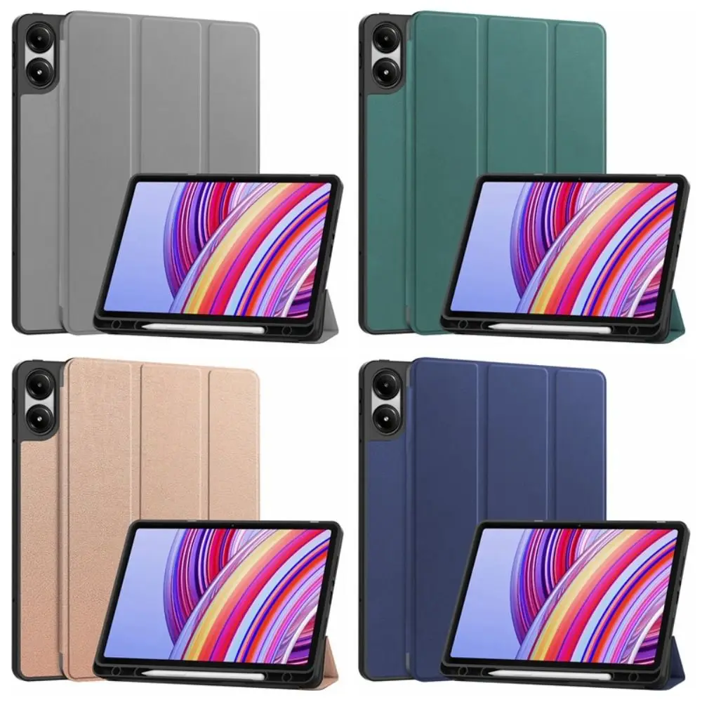 

Auto Sleep/Wake 12.1 inch Tablet Stand Cover Folding Stand with Pen Slot Folio Funda Shockproof Wear-resistant for Redmi Pad Pro