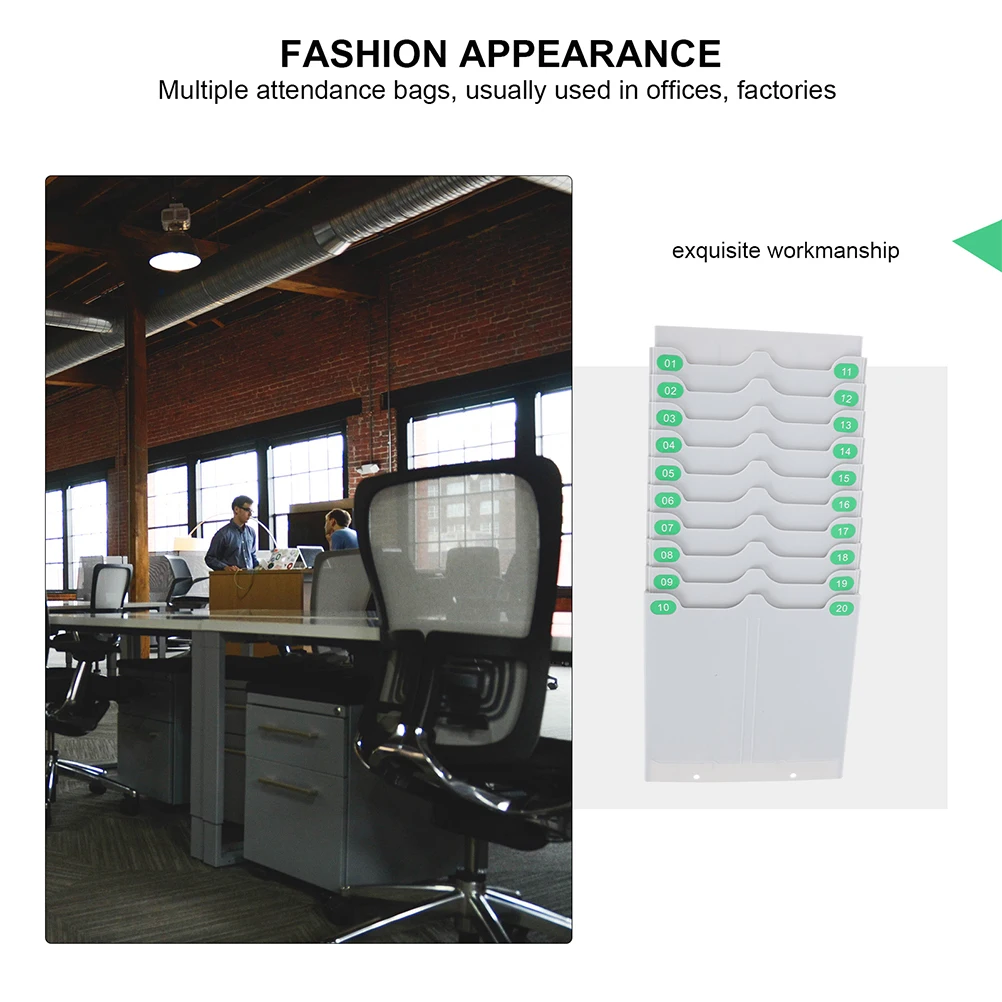 

Attendance Rack Clock Card Racking Bracket Holder Stand Holders Plastic Work Badge Office