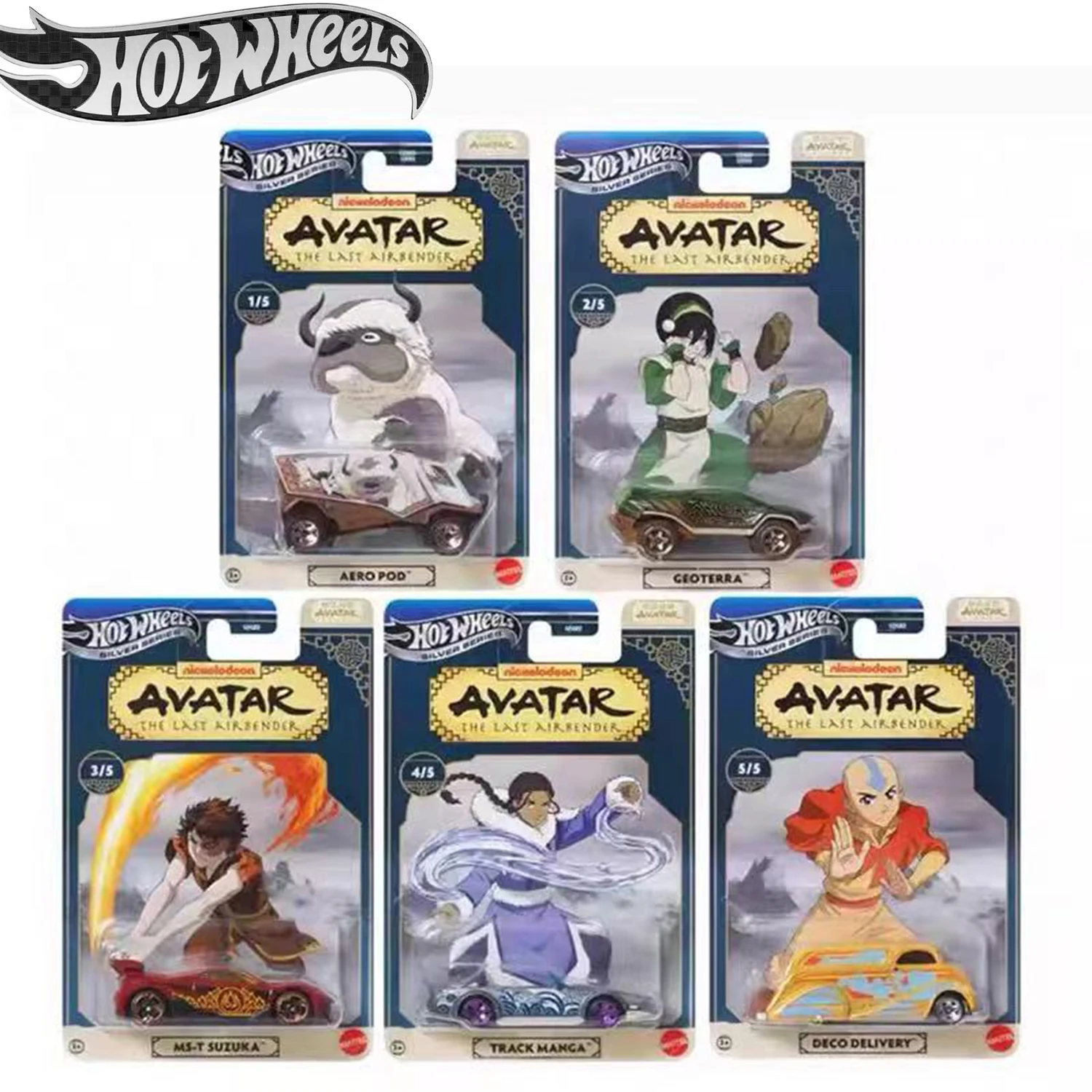 

2025 New Hot Wheels Silver Series 1:64 J Avatar The Last Airbender Alloy Collection Model Car Toy Child Gift