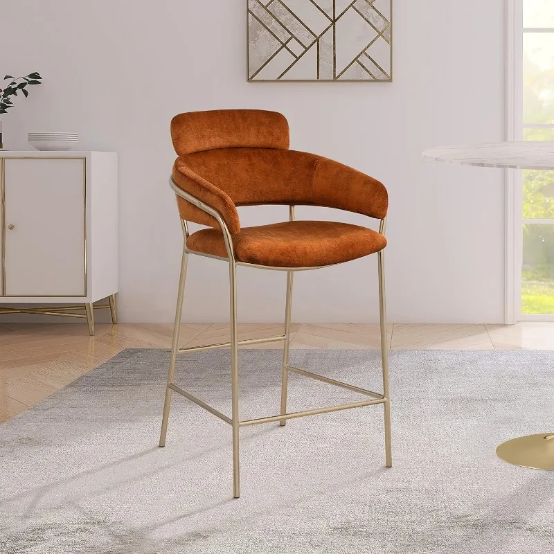 CACK ac-C Yara Collection Modern | Contemporain Velvet solutions.com Tabouret De Comptoir Monté