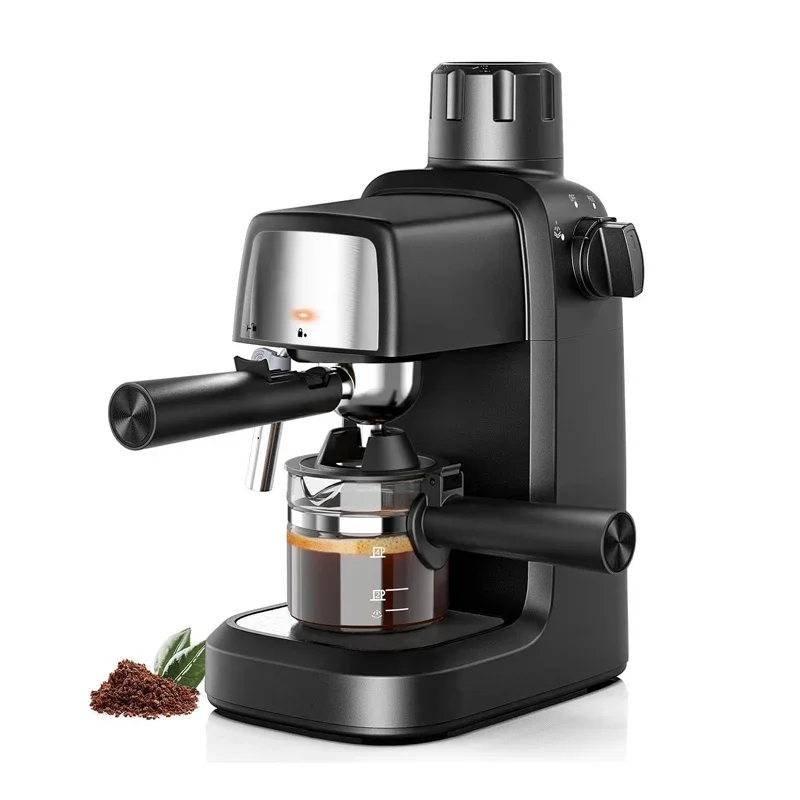 Kitchen Appliances Mini Espresso Machine 3. 5 Bar Espresso Machine Single serve Coffee Maker with Milk Frothing Steam Wand