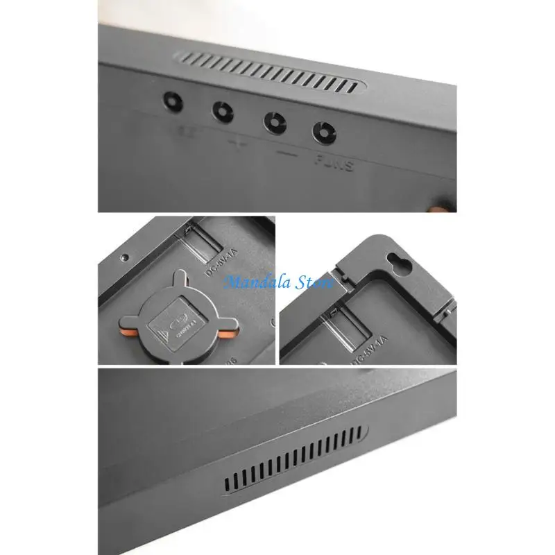 

U2JC Digital Clocks Wall Clock Date/Temperature Display Contemporary Bedroom Alarm