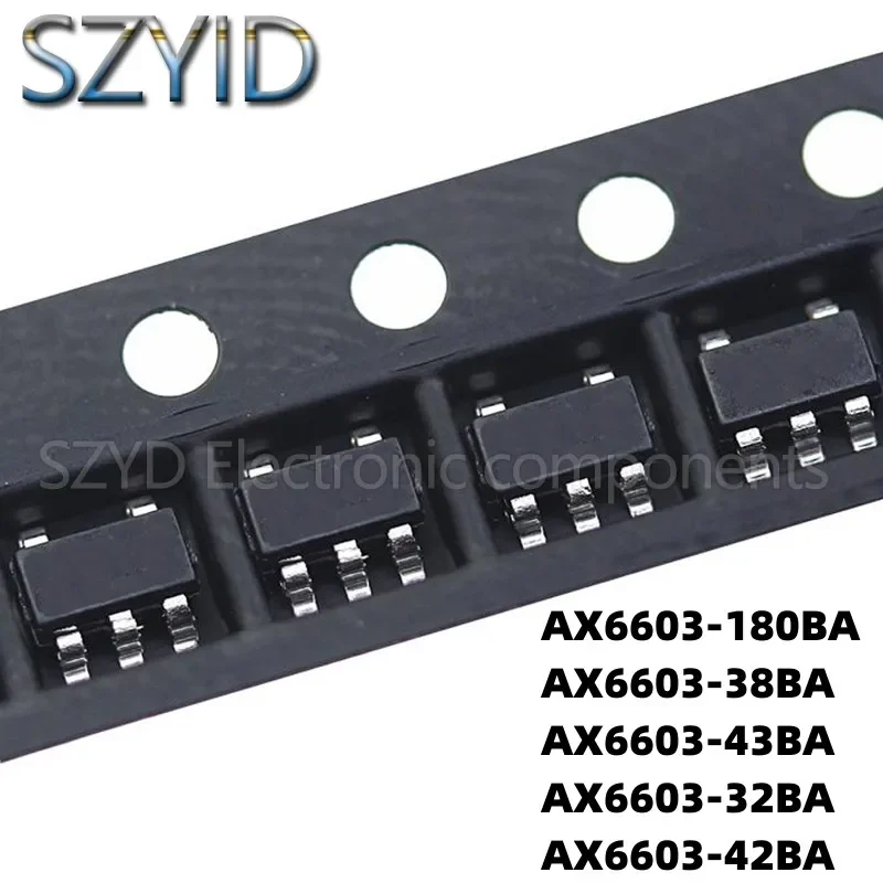 

100PCS SOT23-5 AX6603-180BA AX6603-38BA AX6603-43BA AX6603-32BA AX6603-42BA