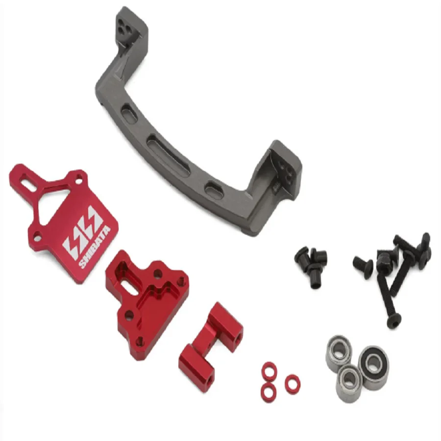 

Shibata GRK5-R Aluminum Steering Bellcrank Set (Red)