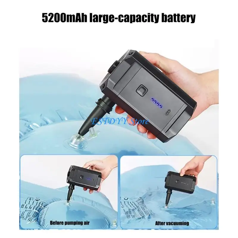 G6DE High Power Electric Pump Inflatable Camping Bed Pool Air Pumps Beach Gear for Inflatable Furniture Pool Accessories