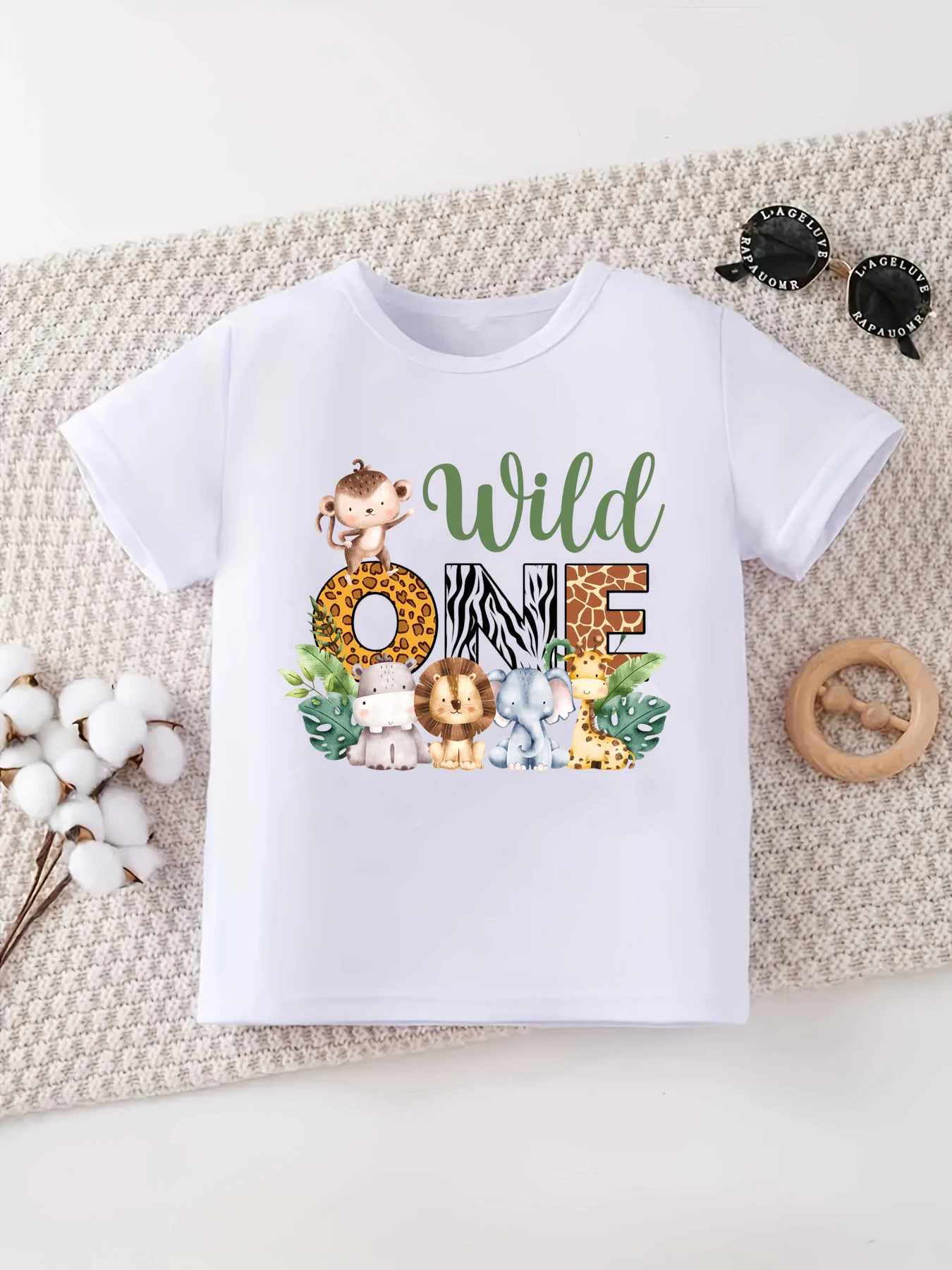 

Brother Sister Of The Wild One Graphic Printed T Shirt Boys 1st Birthday Party T-Shirt Kawaii Kids Clothes