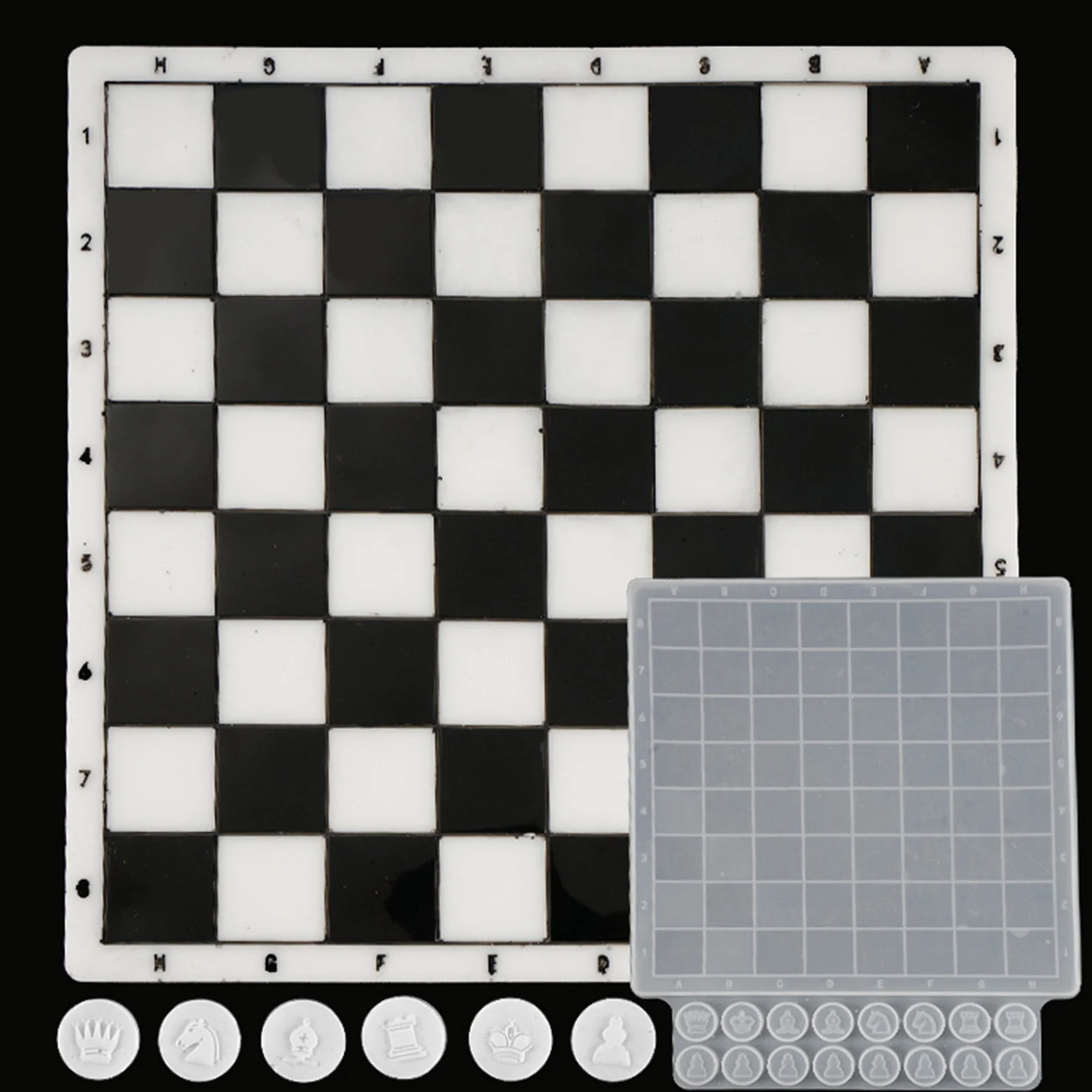 

2 шт., форма для шахматной доски, силиконовая смола, ремесленные шахматные фигуры, набор форм для литья своими руками, набор инструментов для изготовления ювелирных изделий, аксессуары ручной работы