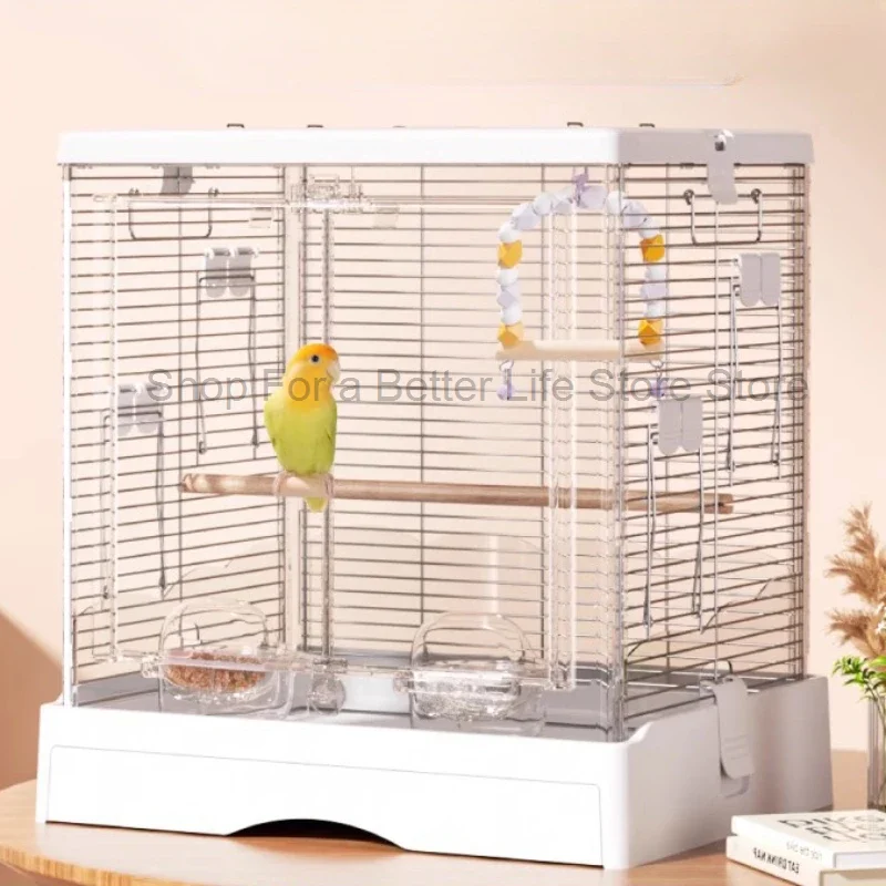 

Transparent Passaros Bird Cage Parrot Palomas Outdoor Rabbit Cage Canarios Budgie Gaiola Para Passaros Pet Furniture CY50BC