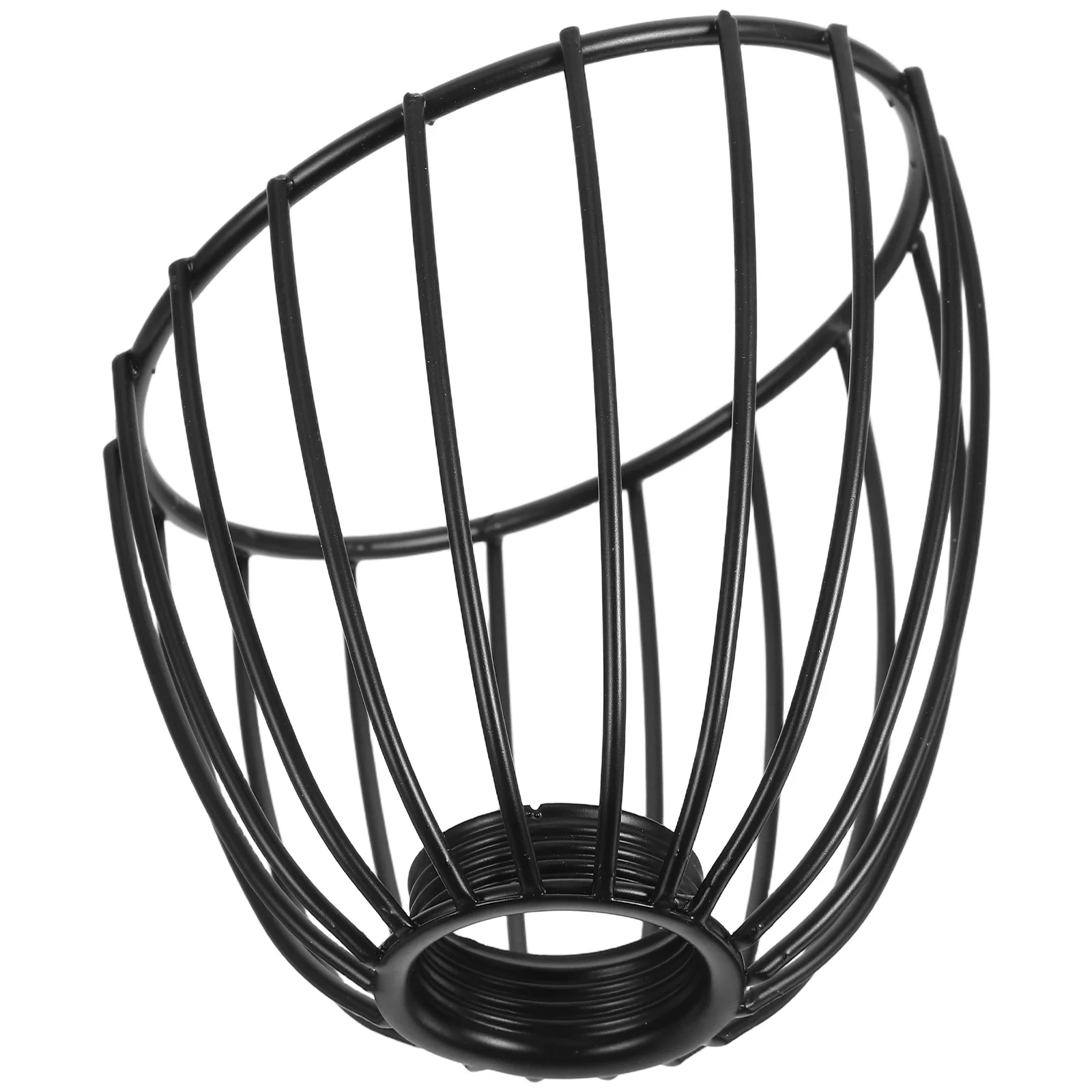

1pc Iron Birdcage Pendant Lamp Shade Black Metal Vintage Cage Lighting Cover For Home Decor Soft Glow Industrial Farmhouse