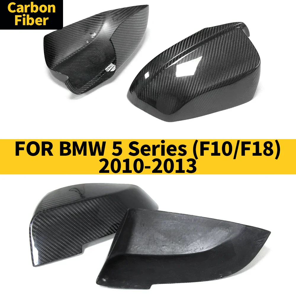 

Rearview Mirror Cover for BMW 5 Series (F10/F18) 2010-2013 Real Carbon Fiber Side Mirror Shells Frame Replacement Case Protector