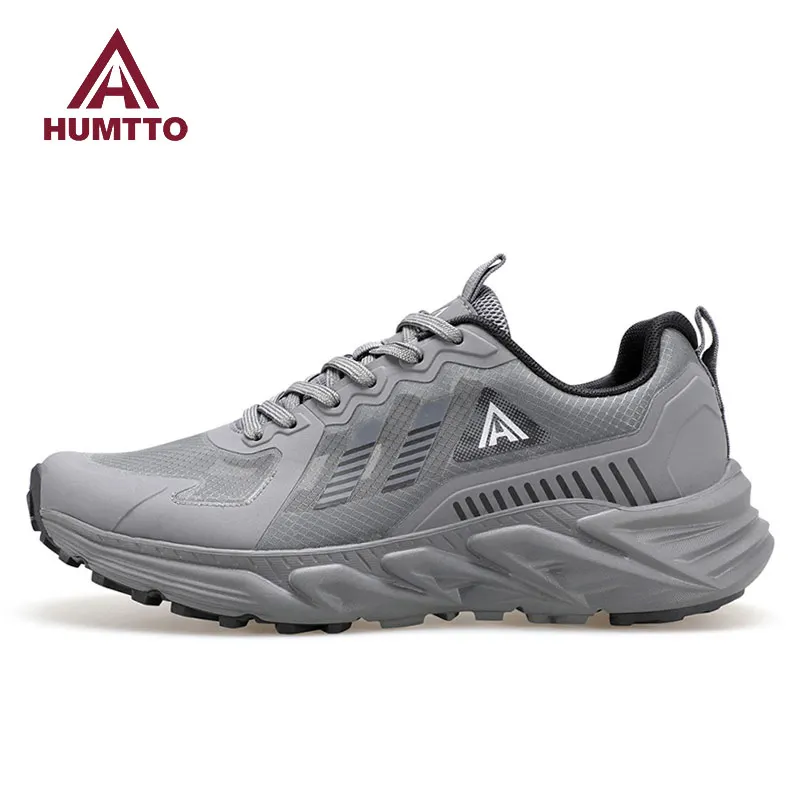 HUMTTO Outdoor hiking shoes men breathable off-road running shoes casual shoes anti slip sneakers ankle trekking boots