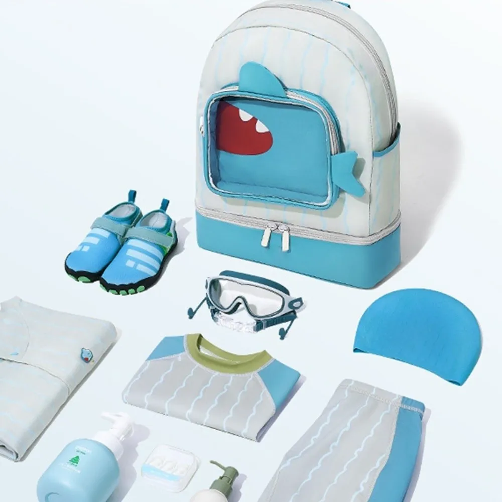 

Dry Wet Separation Children's Swimming Bag Shoe Compartment Cute Shape Swimsuit Storage Bag Cartoon Waterproof