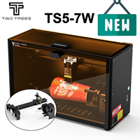 Twotrees TS5 7w laser engraving machine with Rotary Roller for Laser Engraver for Water cups, curved crafts ,wine bottles