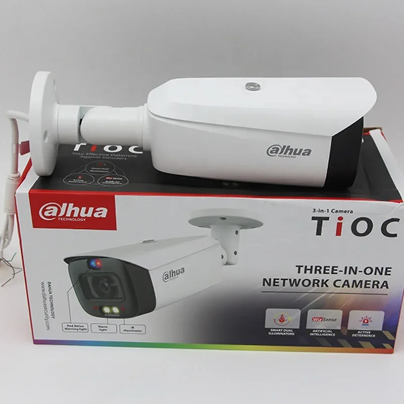 Original IPC-HFW2449T-ZAS-IL 4MP Smart Dual Light Vari-focal Bullet WizSense Network Camera IP67 IK10 Protection