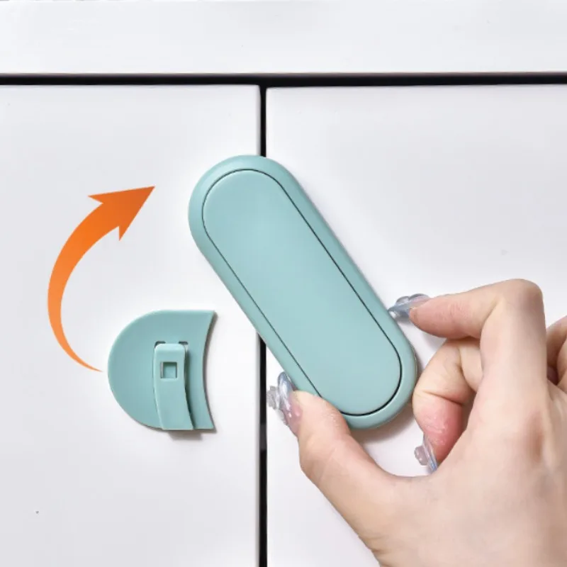 Latch Cabinet Door Protection 5pcs Children's Drawer Safety Baby Anti Pinch Hand Invisible Lock Opposite Door Wardrobe Lock