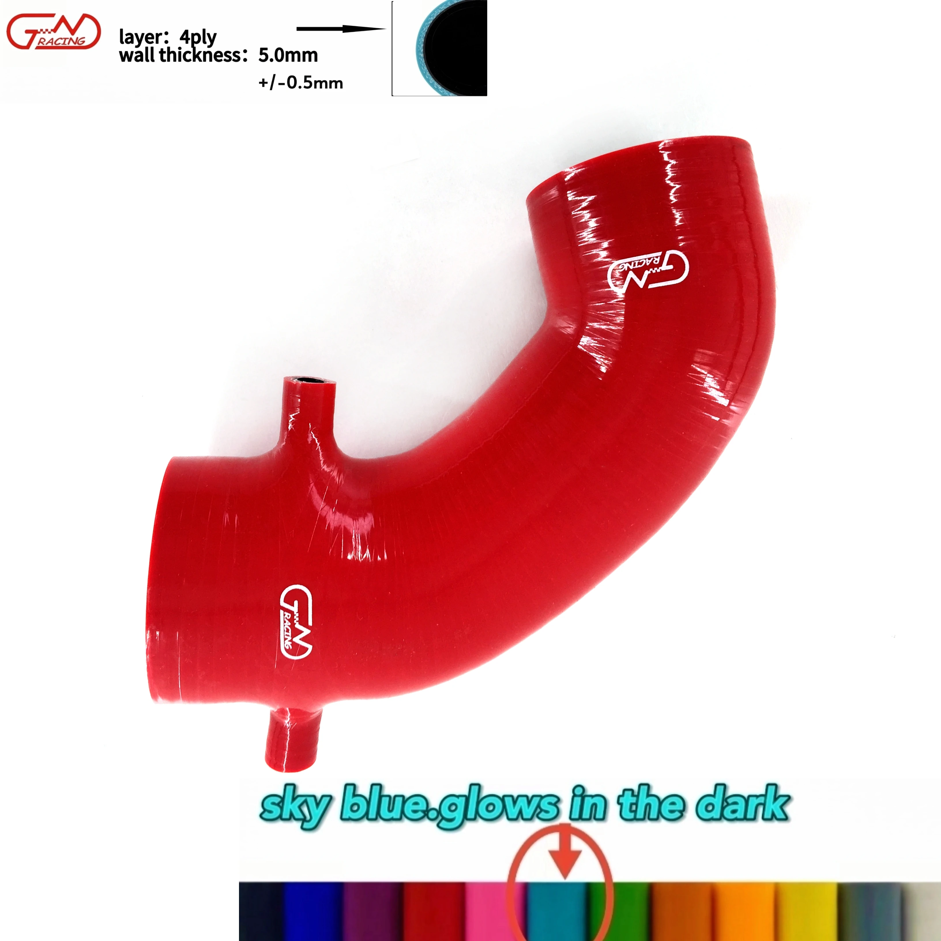 

For 2001-2005 Honda Civic EP3 Type-R 2.0 K20A2 DC5 Manual For RHD Air Intake Hose Silicone Tube 2002 2003 2004 1PC 12 Colors