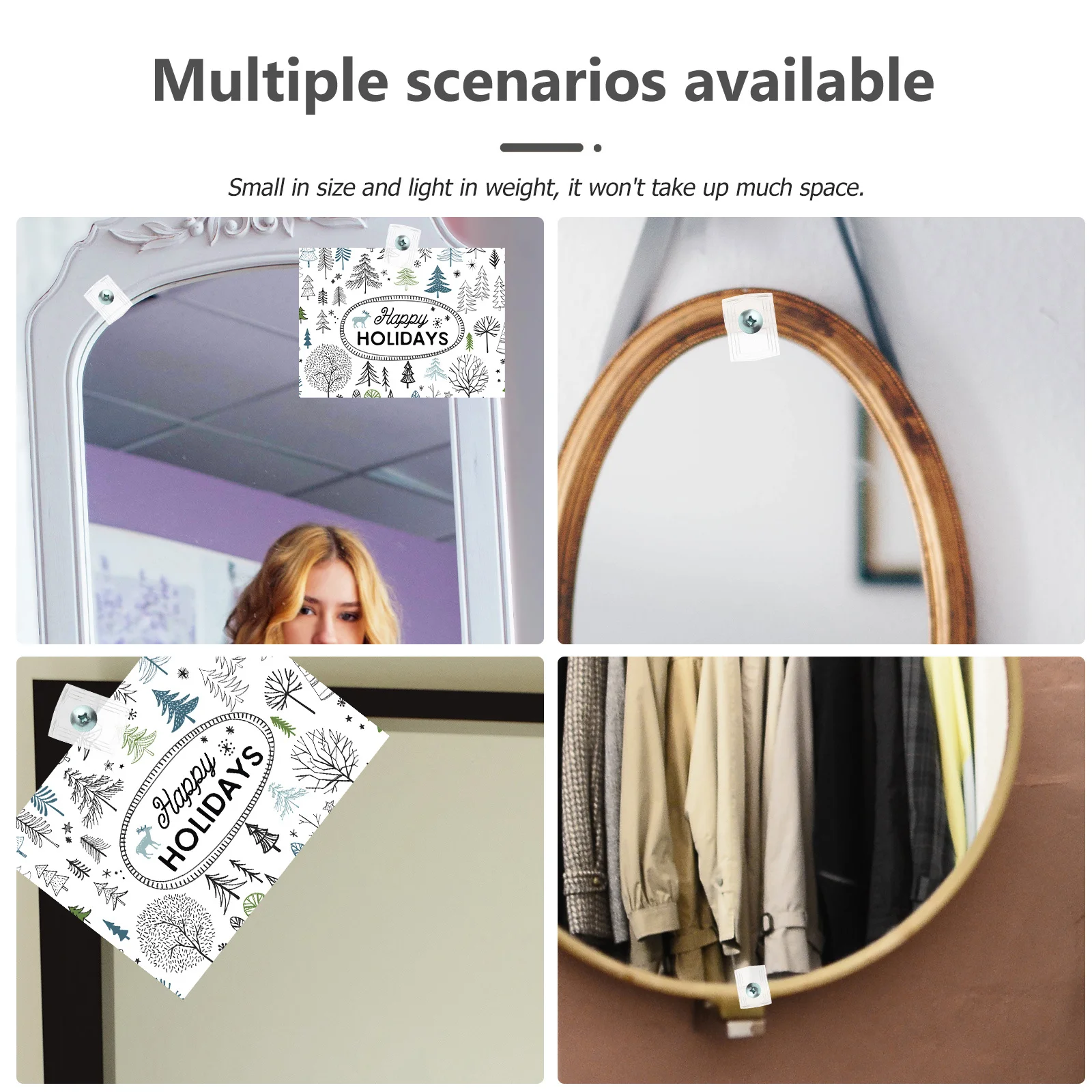 

30Sets Transparent Plastic Glass Retainer Clips Mirror Holder Clamps Glass Fixing Clamps for Cabinet Shelf Mirror Hanging