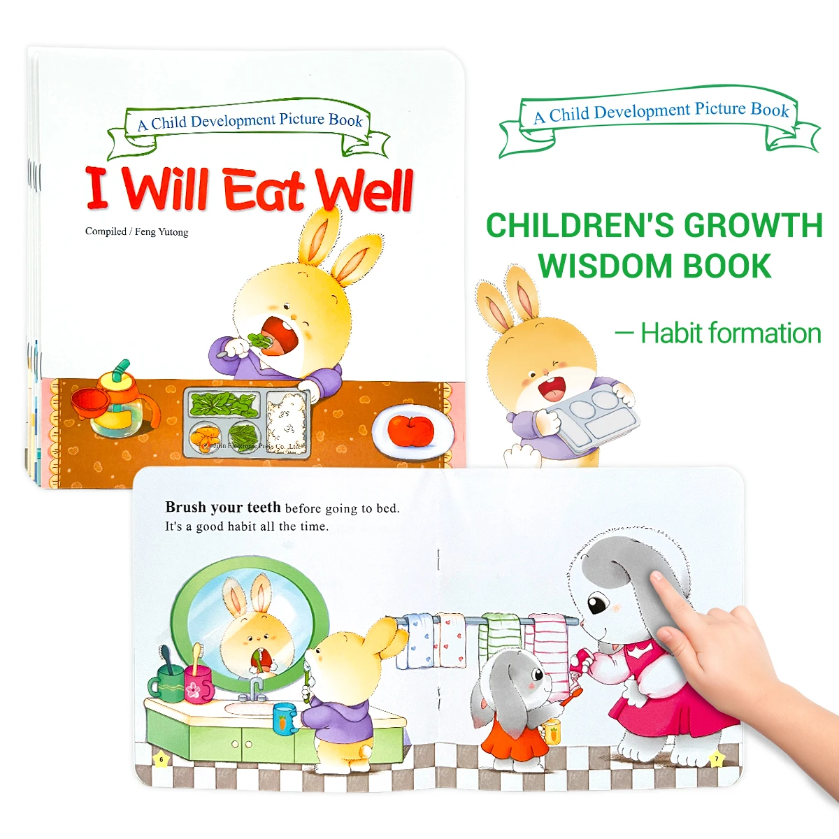 

A Set Of Six English Fairy Tale Books Baby Bedtime Stories Color Pictures Good Habits Education Books Companion Reading Toy Gift