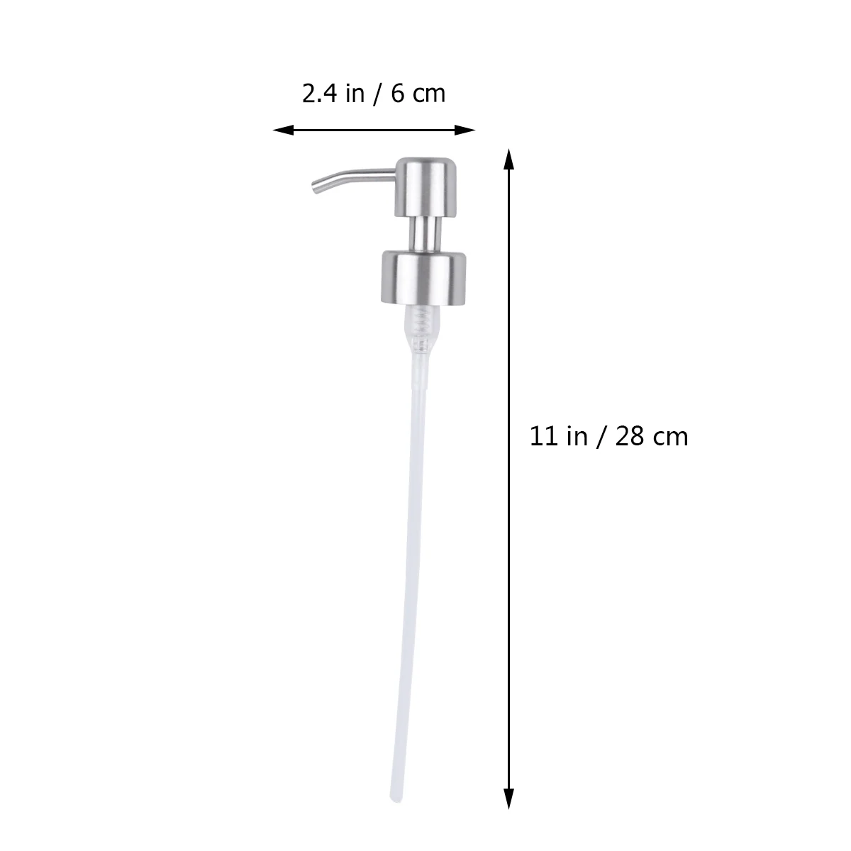 

6Pcs Premium Stainless Steel Pump Heads Soap Dispenser Replacement Bottle Accessories Perfect For Home Kitchen Bathroom