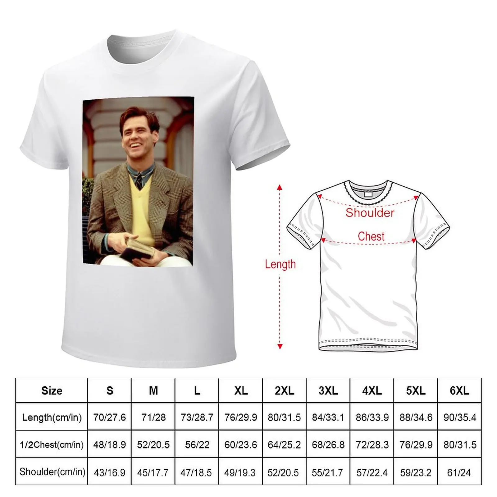 Jim Carrey T-shirt summer tops customs design your own oversizeds plus sizes mens t shirts