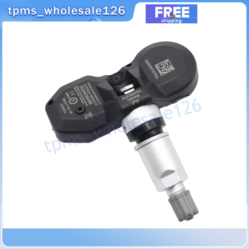 4PCS Tire Pressure Monitoring System Sensor 4D0907275A For 2003 Audi A6 A8 2007-2016 Volkswagen Phaeton TPMS 433MHZ 4D0907275D