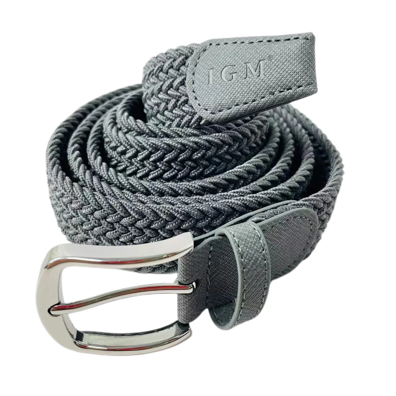 

Men Belt Plus Size 140cm 160cm 180cm Braided Elastic Waistband Non Porous Comfortable Belt for Men Big and Tall