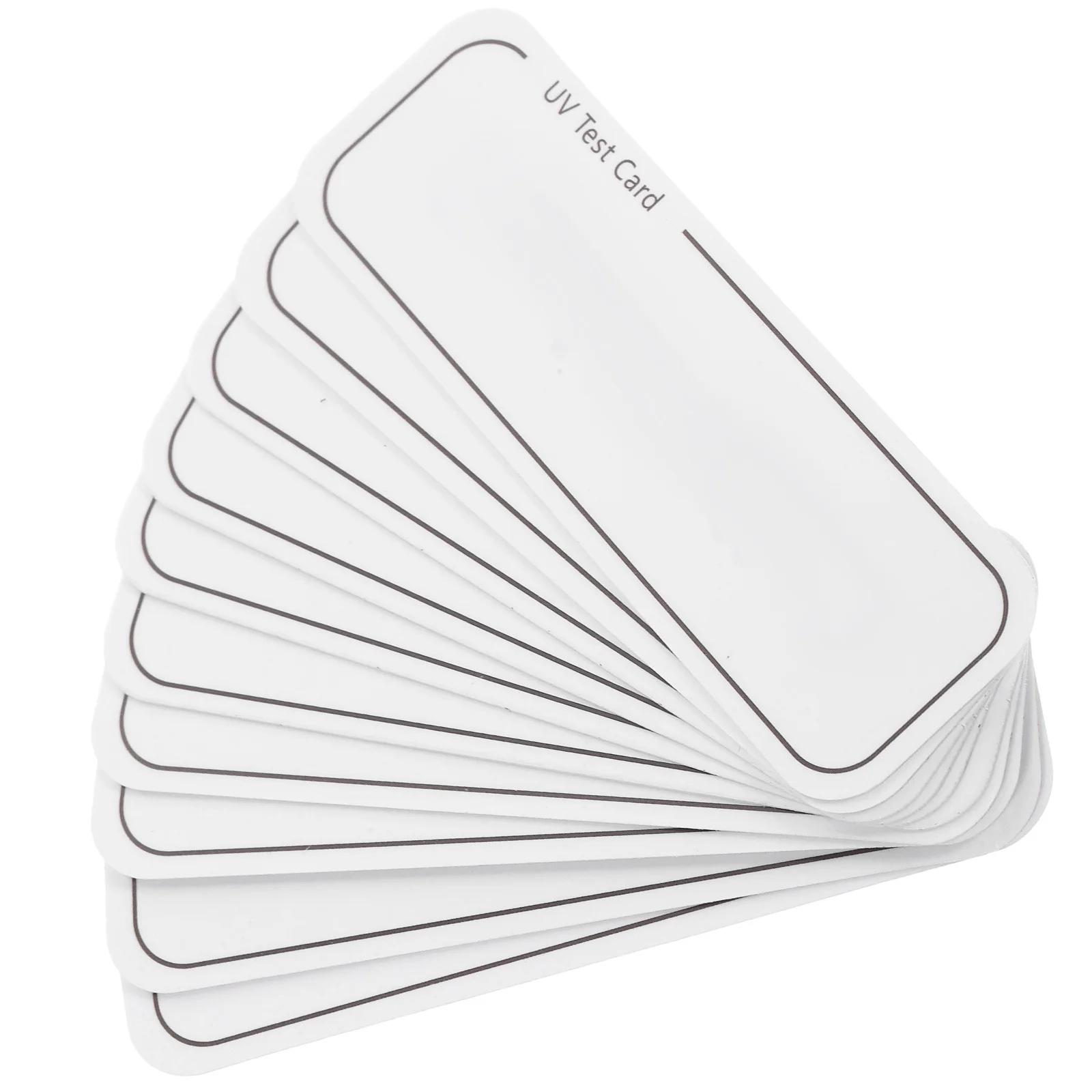 10 個の紫外線テストカード耐久性のある PVC 紫外線ライトテストカード家庭用キャビネットボックス滅菌器インジケーターテストツール識別カード