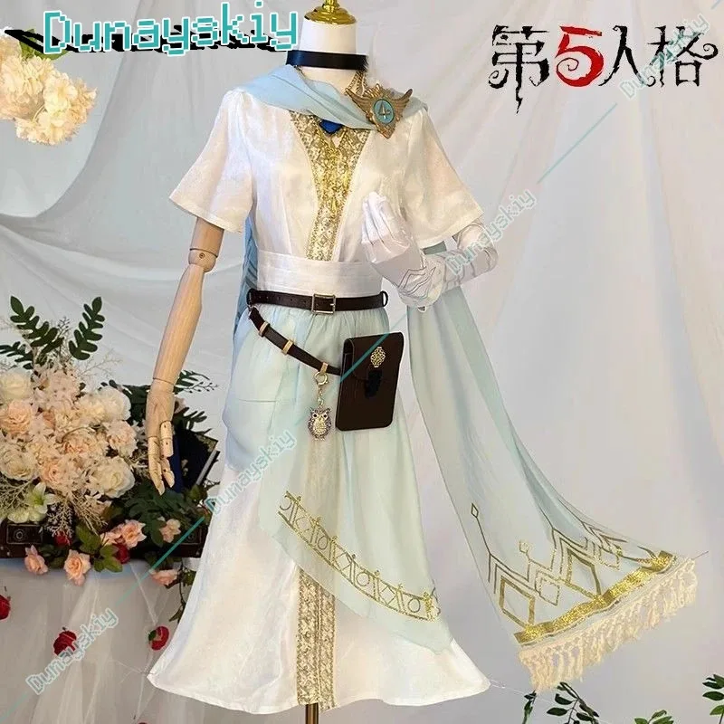 

ff34Game Identity V Eli Clark/Seer Косплей Костюм Белая Великолепная Элегантная Боевая Униформа Хэллоуин Вечеринка Ролевая Игра Одежда