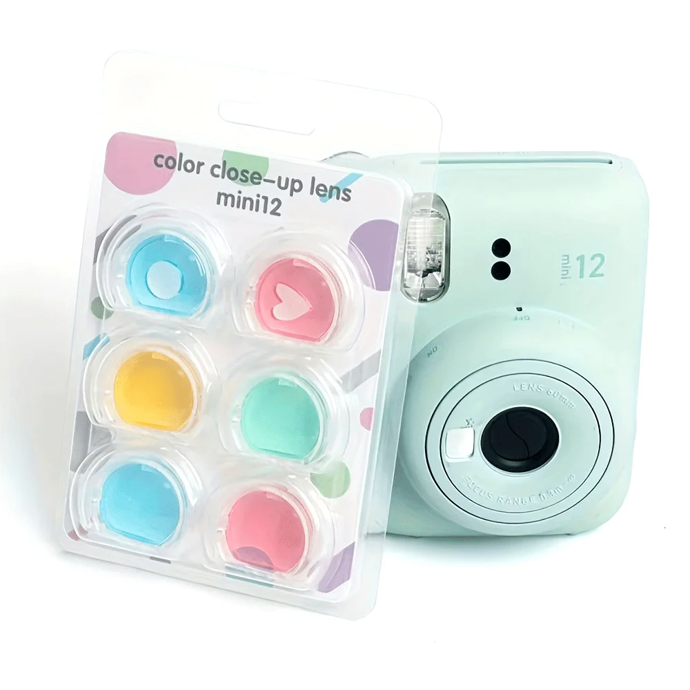 4/6-teiliges HD-Kamerafilter-Set für Instax Mini 12 Sofortbildkamera, Nahaufnahme-Farbfilterobjektiv, Fotografie-Zubehör – Kamera-Nr