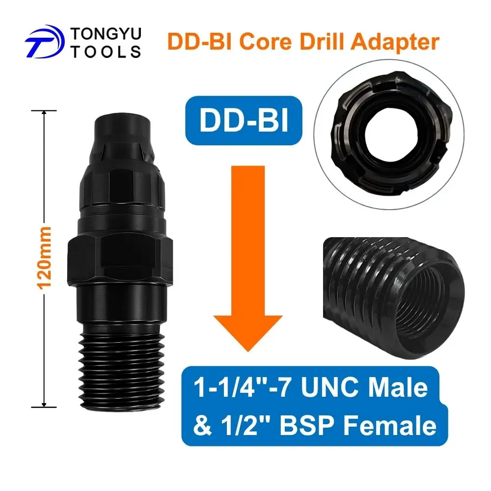 Bohrkronen-Adapter DD-BI Auf 1 1/4 UNC AG + R 1/2 IG – Passt Für Hilti DD130, DD150-U & Co.